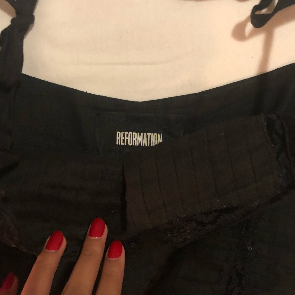 ❌SOLD❌ Reformation Lunes Top (Black) - Picture 3 of 4